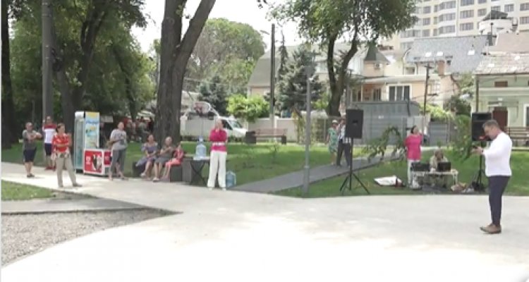 Inaugurarea după reabilitare a scuarului din str. I. Zaikin.