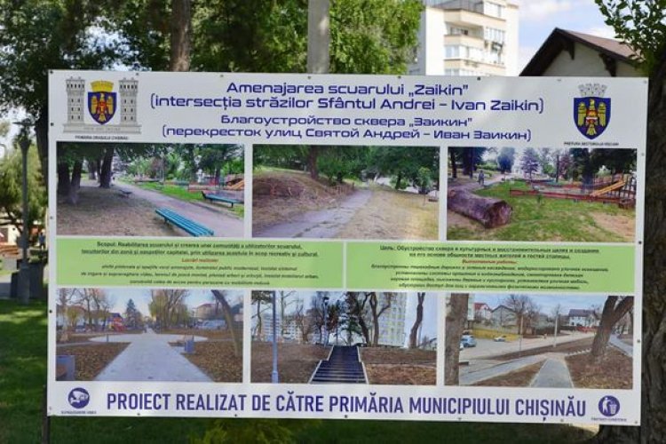 Încă un spaţiu verde amenajat în sectorul Rîşcani!