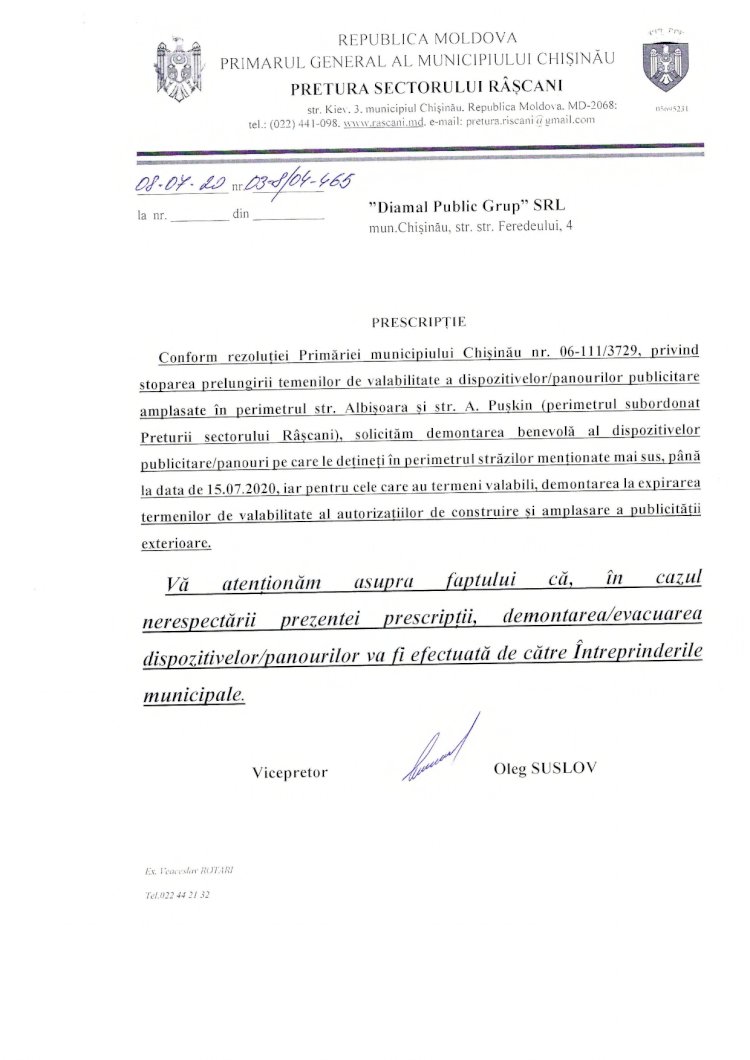 Atenție! Prescripție